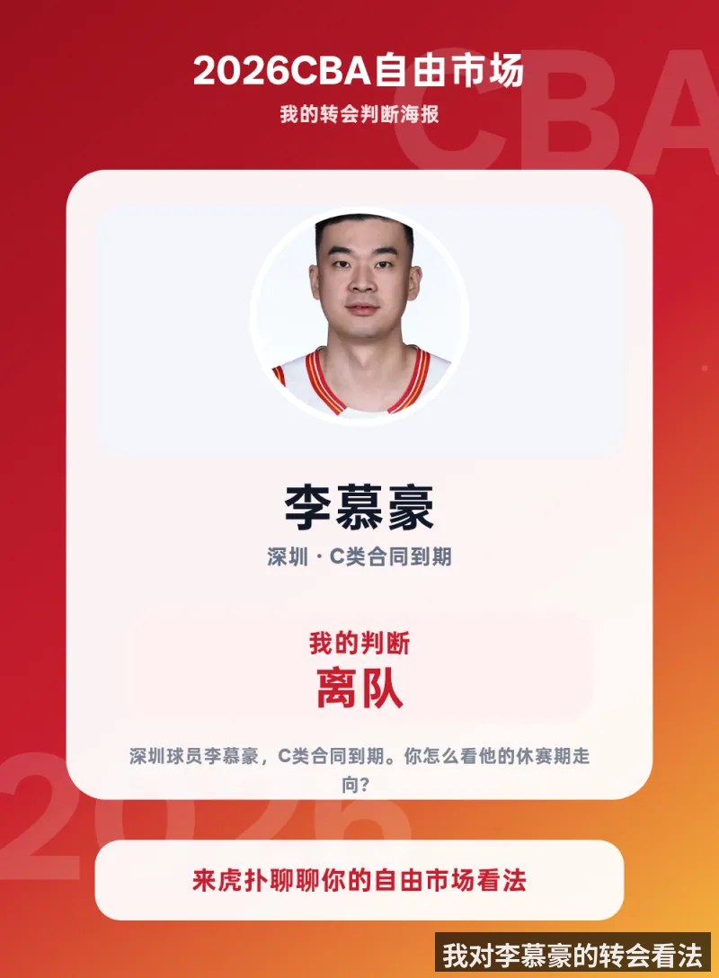 我对李慕豪的转会看法（kaiyun）
